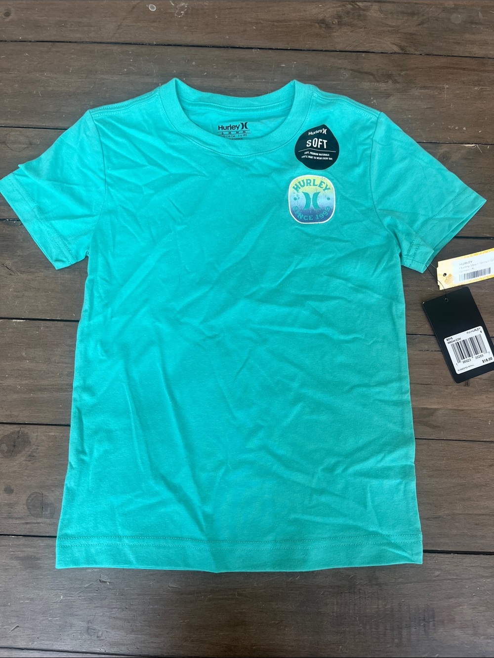 Hurley Kids Teal Short Sleeve Tee